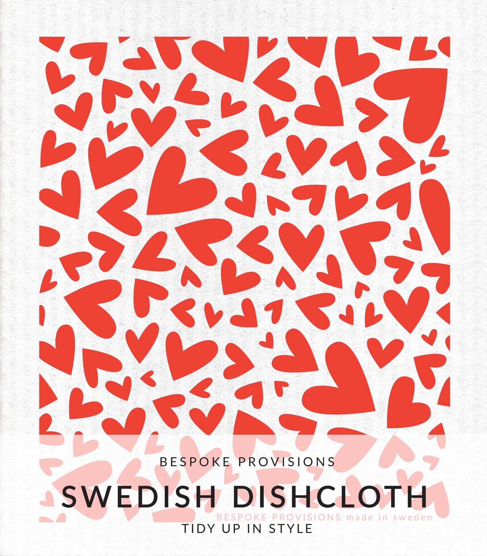 Hearts Swedish Dishcloth - BESPOKE PROVISIONS