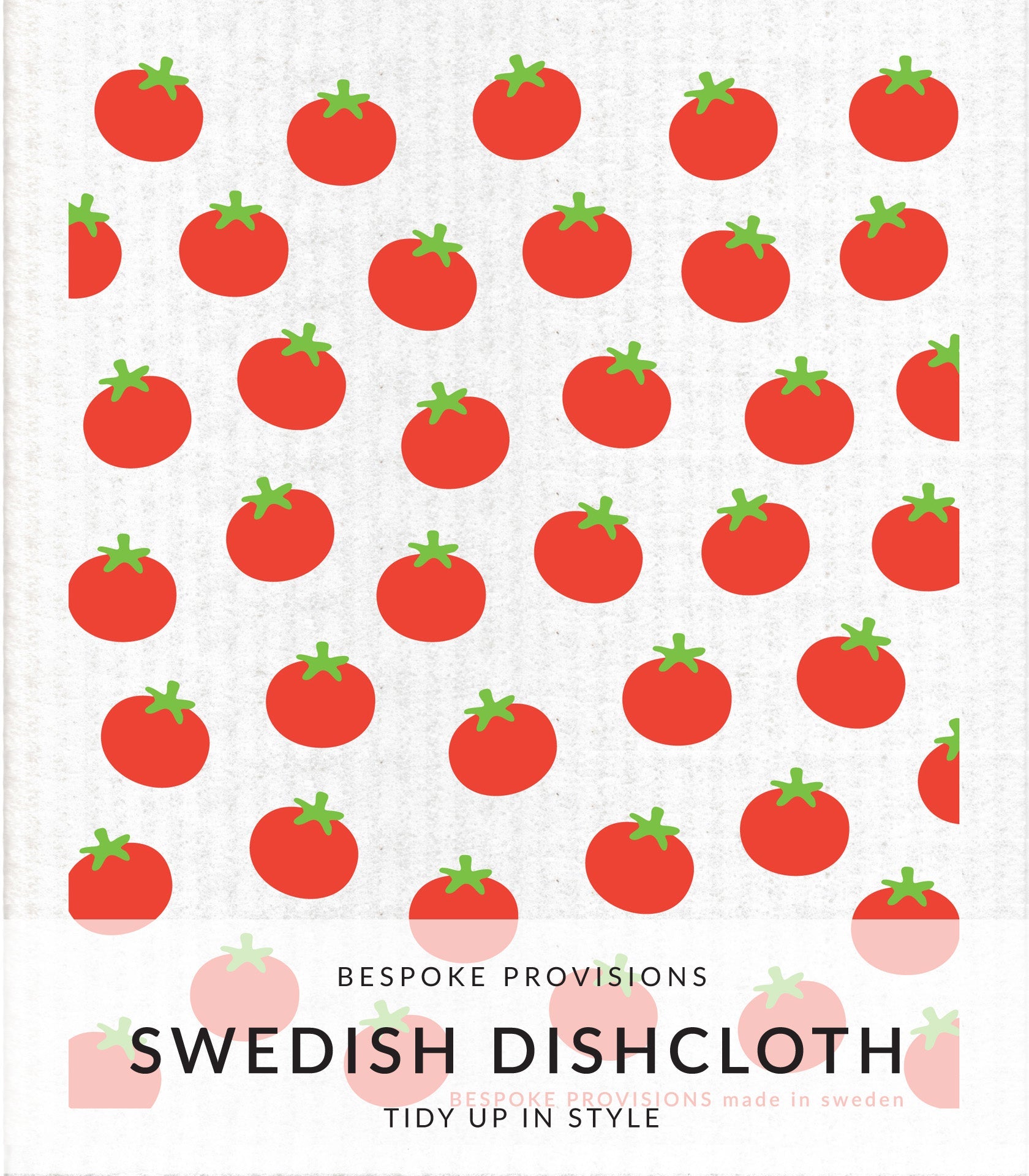 Veggie Love Swedish Dishcloth Set of 3 - BESPOKE PROVISIONS