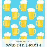 Beer Mugs Swedish Dishcloth - BESPOKE PROVISIONS