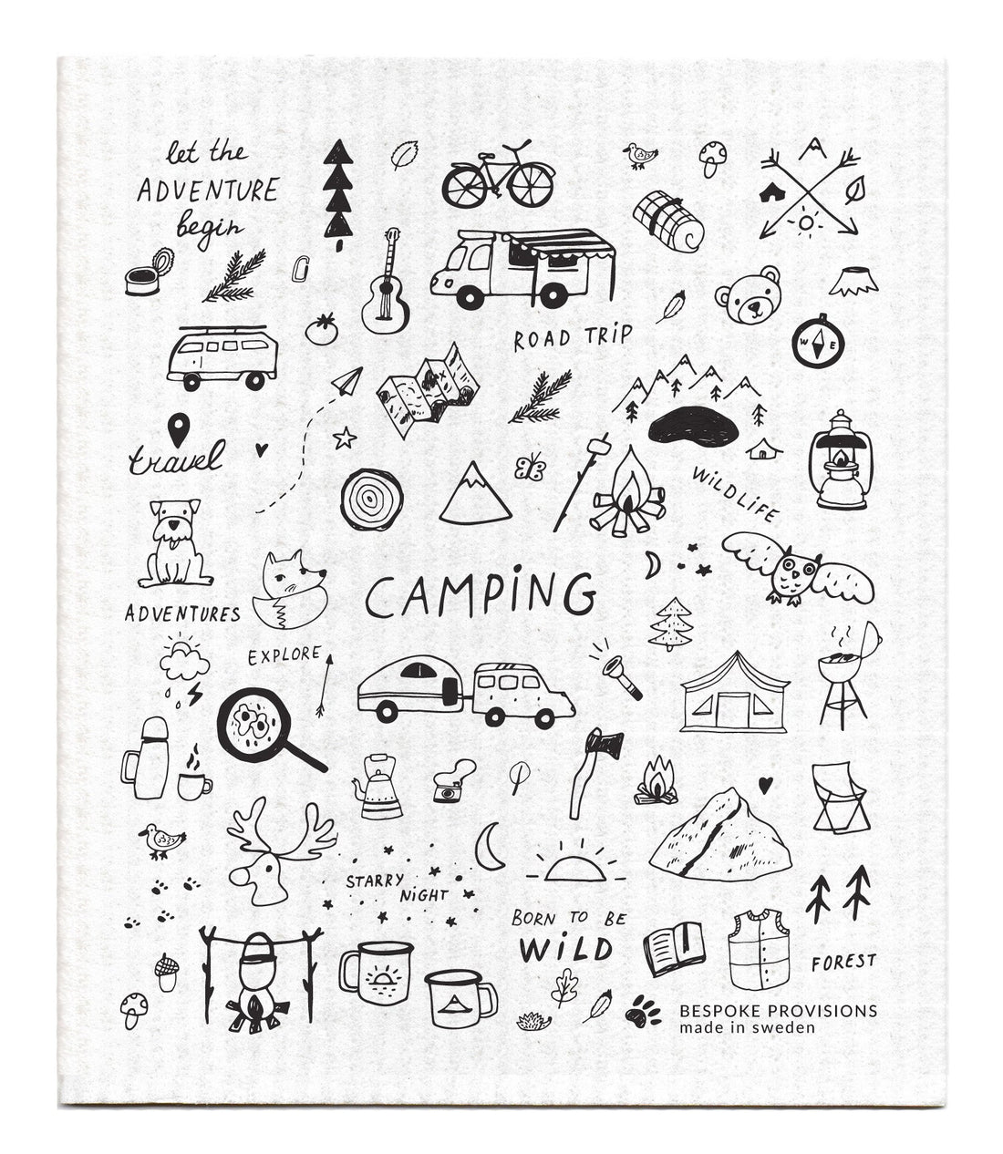 Camping Swedish Dishcloth - BESPOKE PROVISIONS
