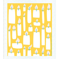 Candles Holiday Swedish Dishcloth - BESPOKE PROVISIONS