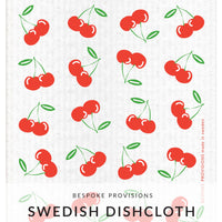 Cherries Swedish Dishcloth - BESPOKE PROVISIONS