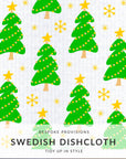 Christmas Trees Swedish Dishcloth - BESPOKE PROVISIONS