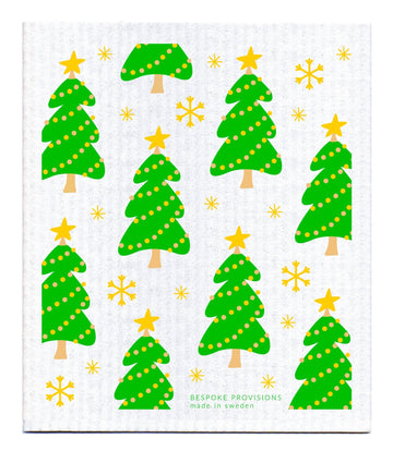 Christmas Trees Swedish Dishcloth - BESPOKE PROVISIONS