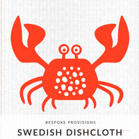 Crab Swedish Dishcloth - BESPOKE PROVISIONS