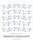 Dachshunds Swedish Dishcloth - BESPOKE PROVISIONS