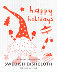 Gnome Holiday Swedish Dishcloth - BESPOKE PROVISIONS