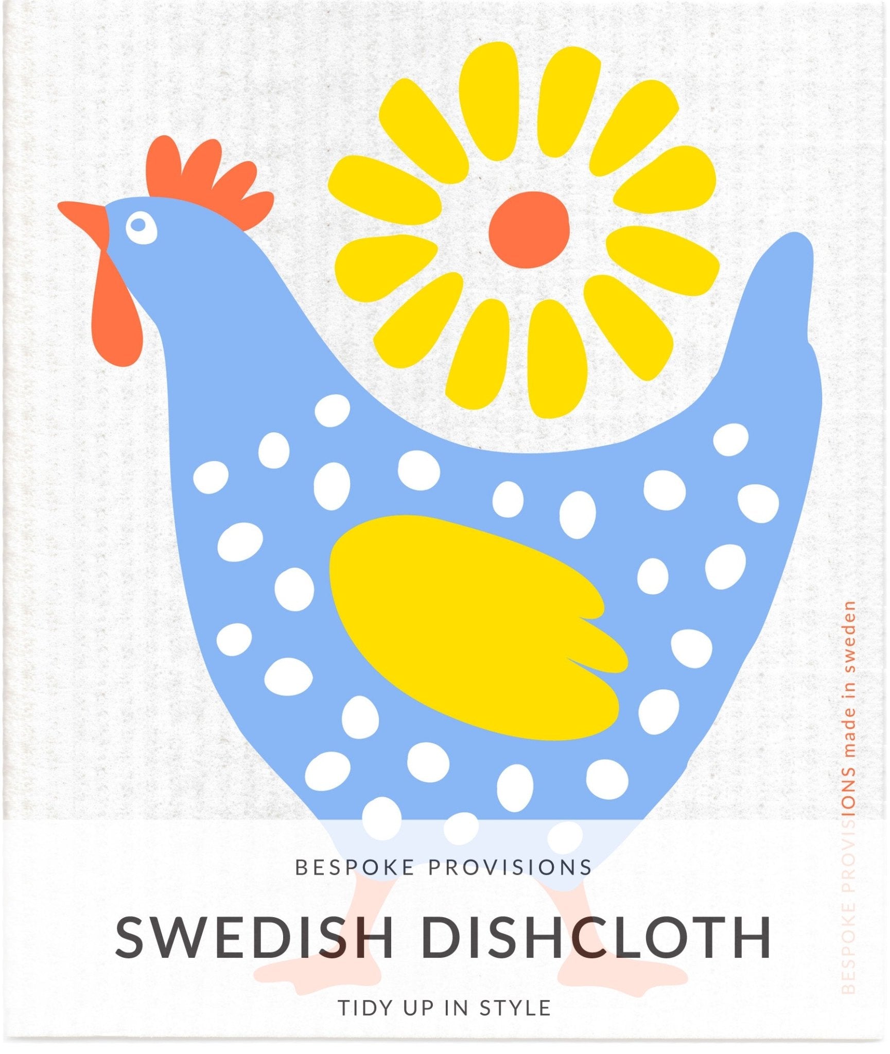 Periwinkle Hen Swedish Dishcloth - BESPOKE PROVISIONS