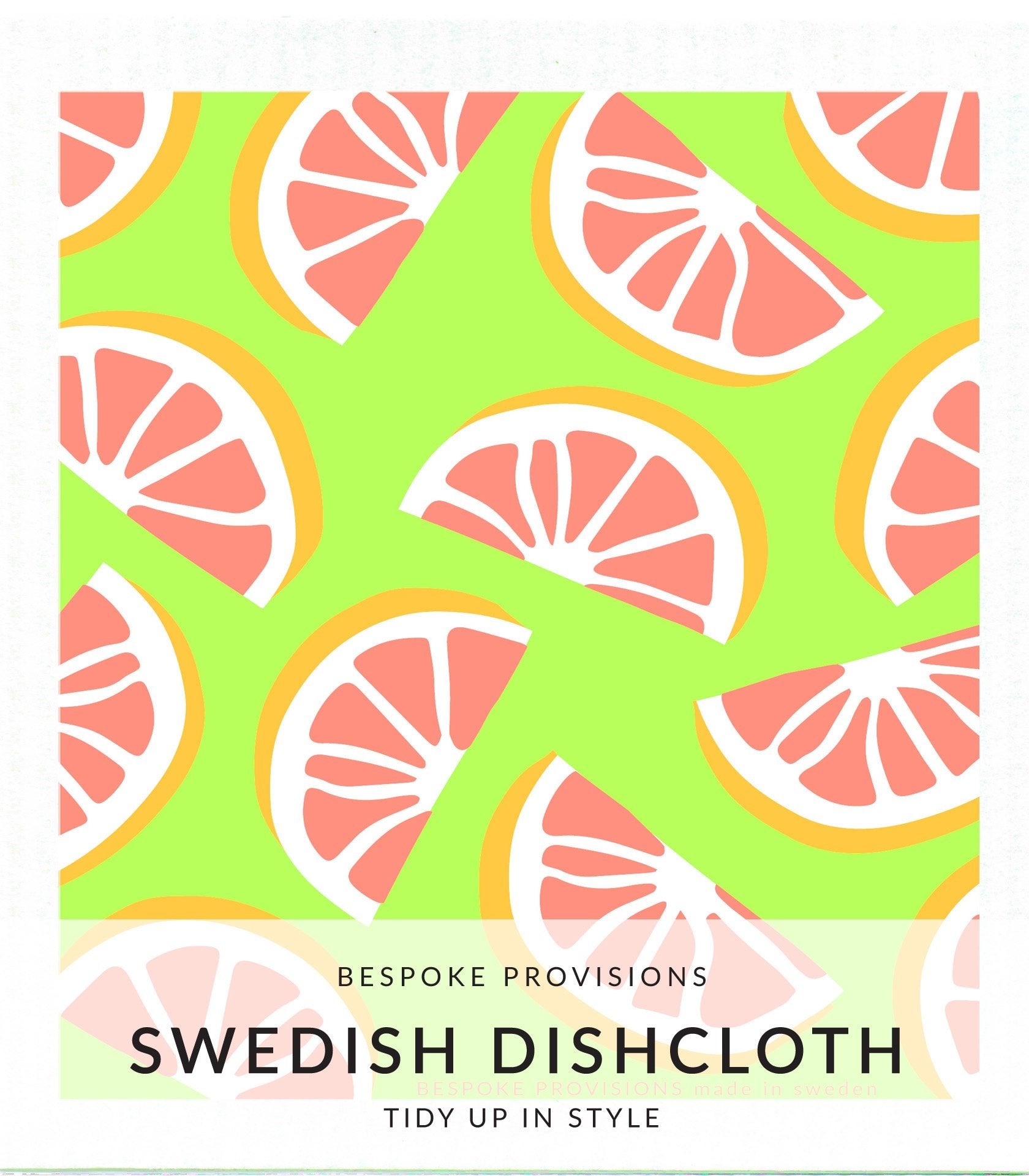 Pink Grapefruit Swedish Dishcloth - BESPOKE PROVISIONS
