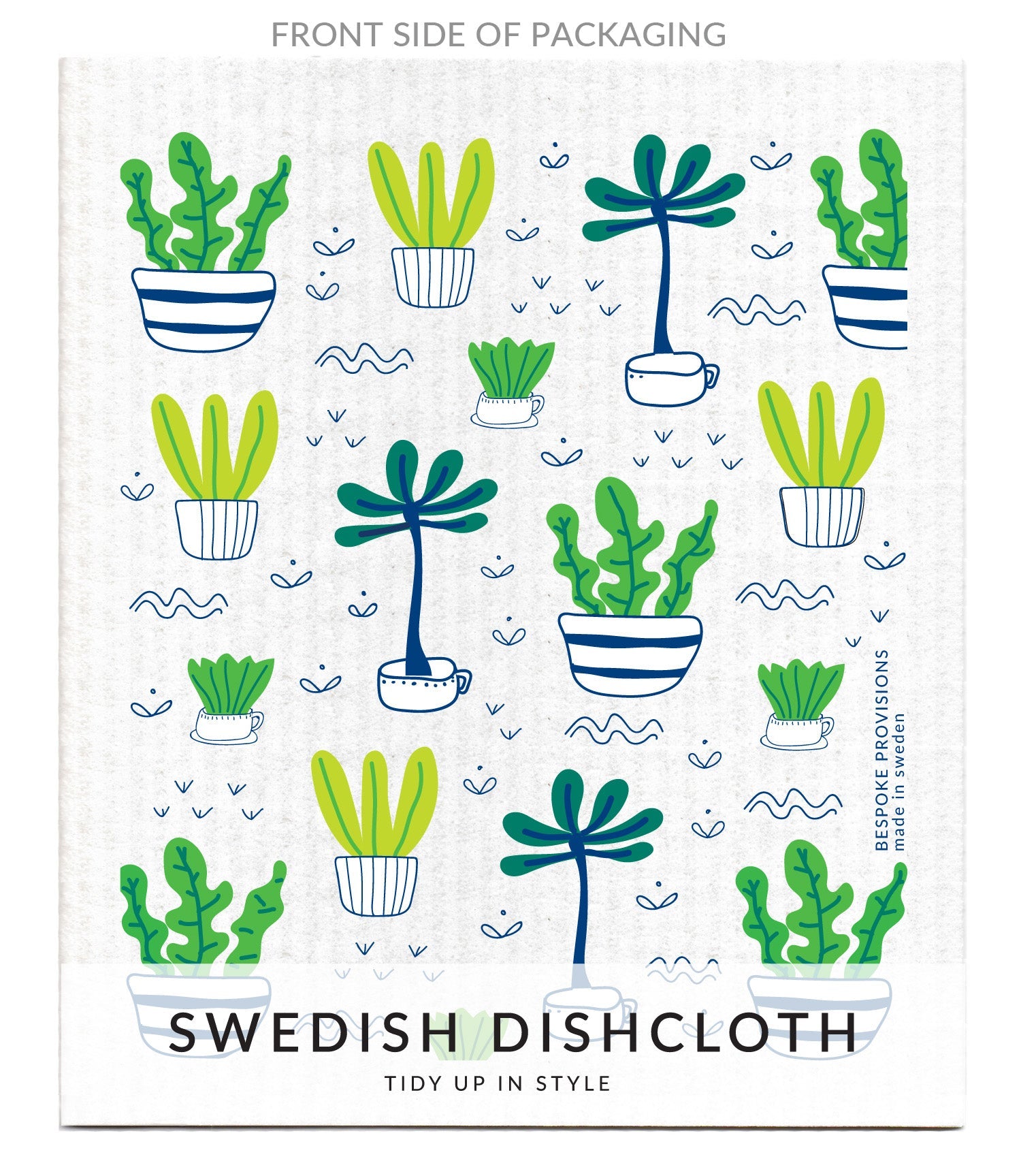 Plant Lover Swedish Dishcloth Set of 3 - BESPOKE PROVISIONS