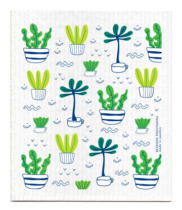 Potted Plants Swedish Dishcloth - BESPOKE PROVISIONS