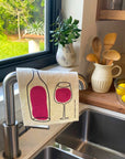 Red Wine Swedish Dishcloth - BESPOKE PROVISIONS
