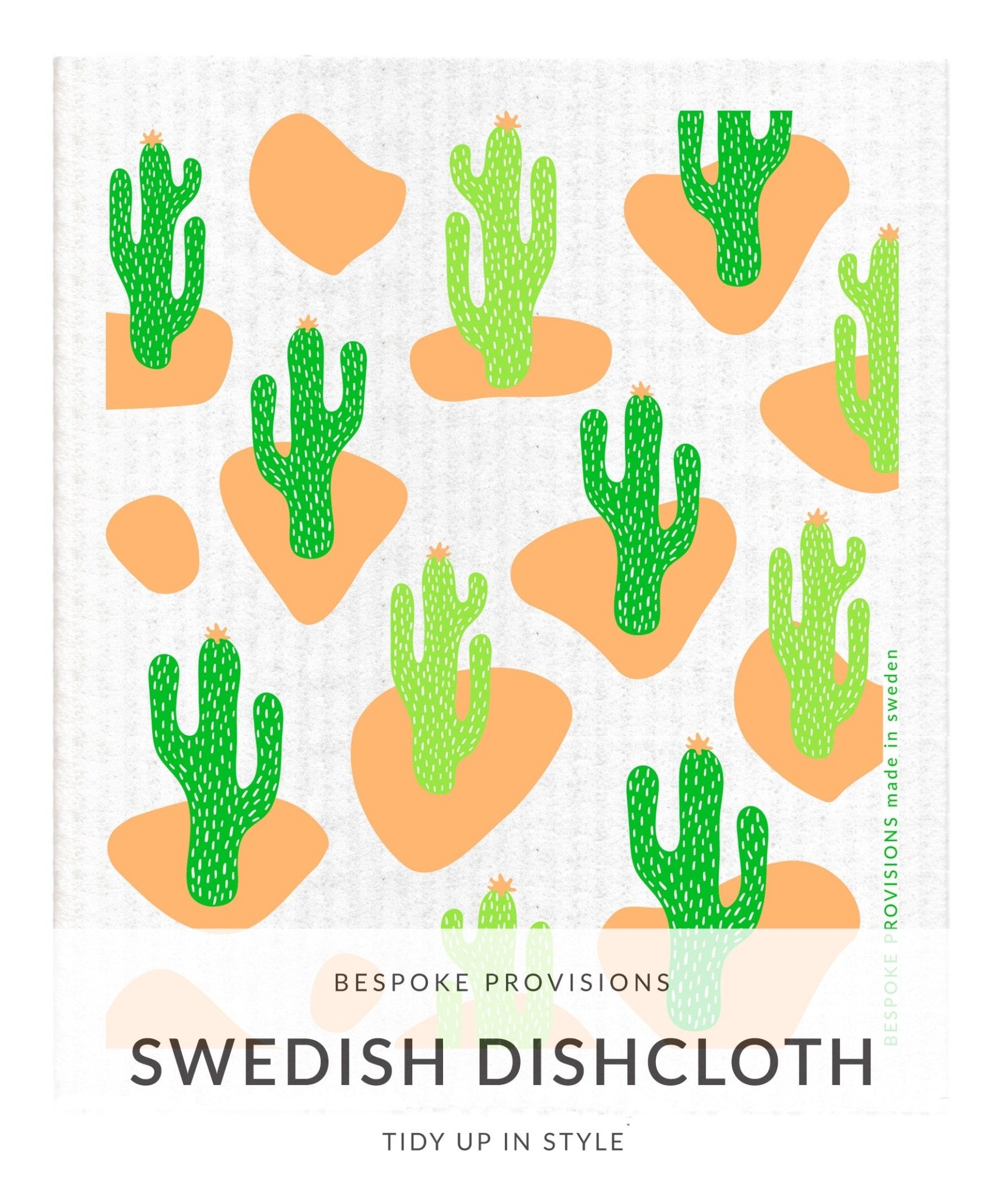 Tall Cactus Swedish Dishcloth - BESPOKE PROVISIONS