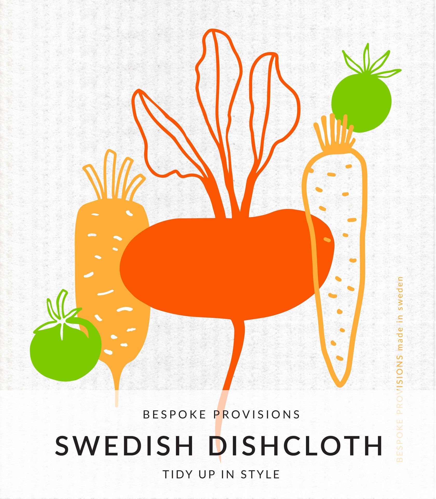 Veggies Swedish Dishcloth - BESPOKE PROVISIONS