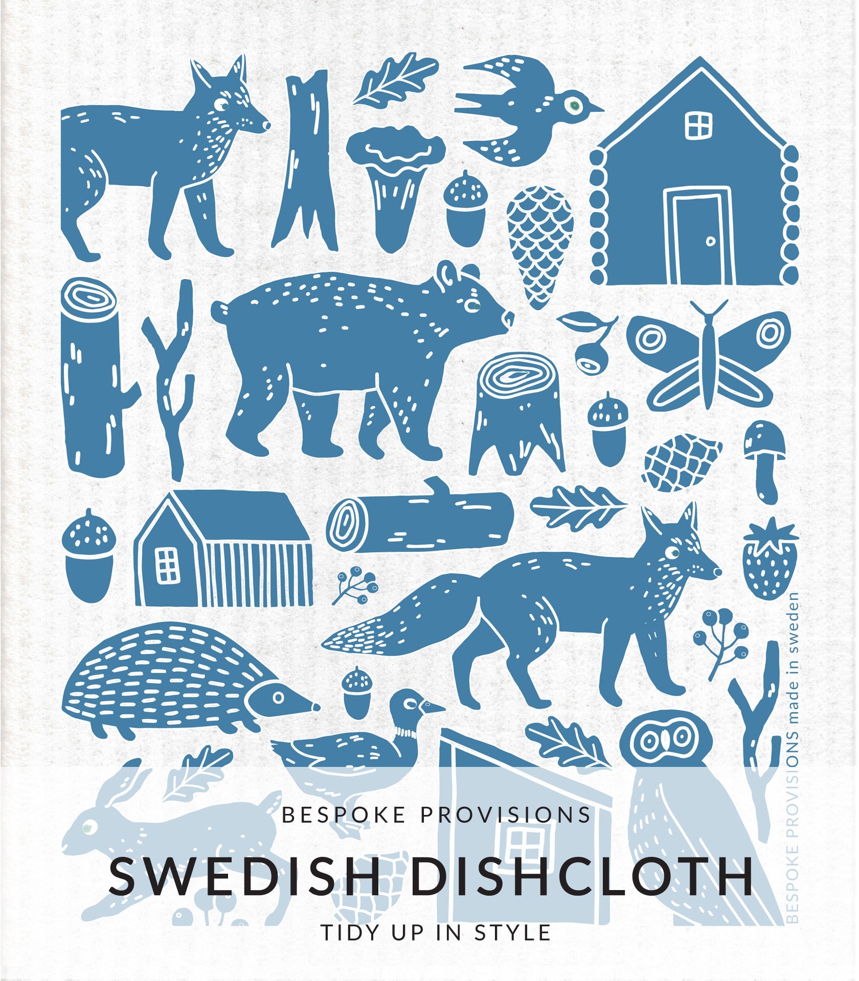 Woodland Swedish Dishcloth - BESPOKE PROVISIONS INC